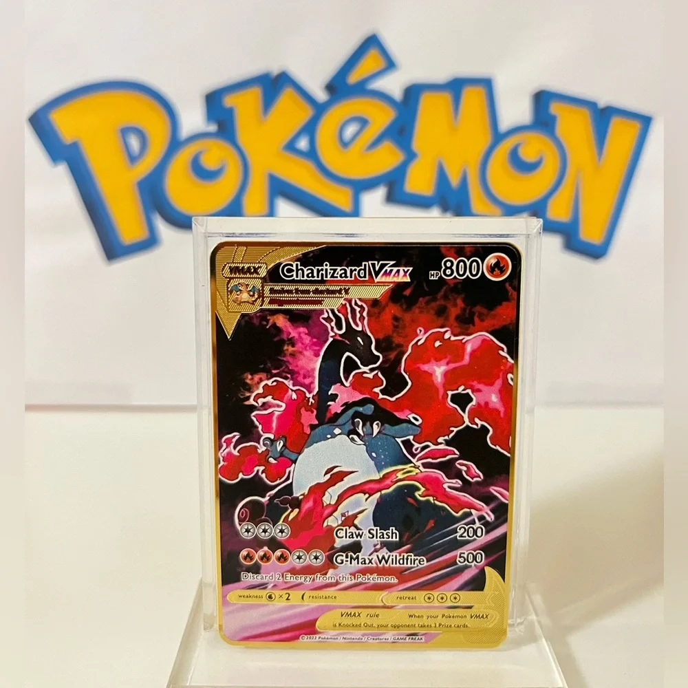 Pokmon | Toys | Charizard Vmax 80hp Gold Metal Pokmon Card Red Edition Wildlife | Poshmark Pokmon | Toys | Charizard Vmax 80hp Gold Metal Pokmon Card Red Edition Wildlife | Poshmark